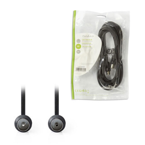 Καλώδιο τηλεόρασης Coax 90dB 1.5m μαύρο