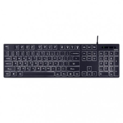 Ενσύρματο Πληκτρολόγιο με Λευκό LED Οπίσθιο Φωτισμό Ενσύρματο Πληκτρολόγιο με Λευκό LED Οπίσθιο Φωτισμό