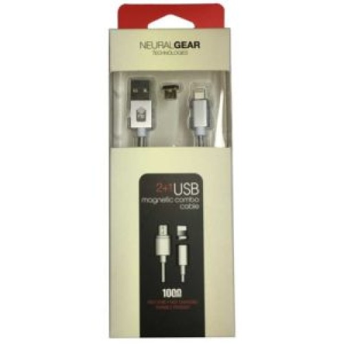 Mαγνητικό καλώδιο φόρτισης & μεταφοράς δεδομένων Micro USB και iPhone 1m