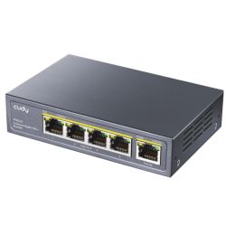 Διακλαδωτής (switch) με 4 ports POE 1port ethernet gigabit